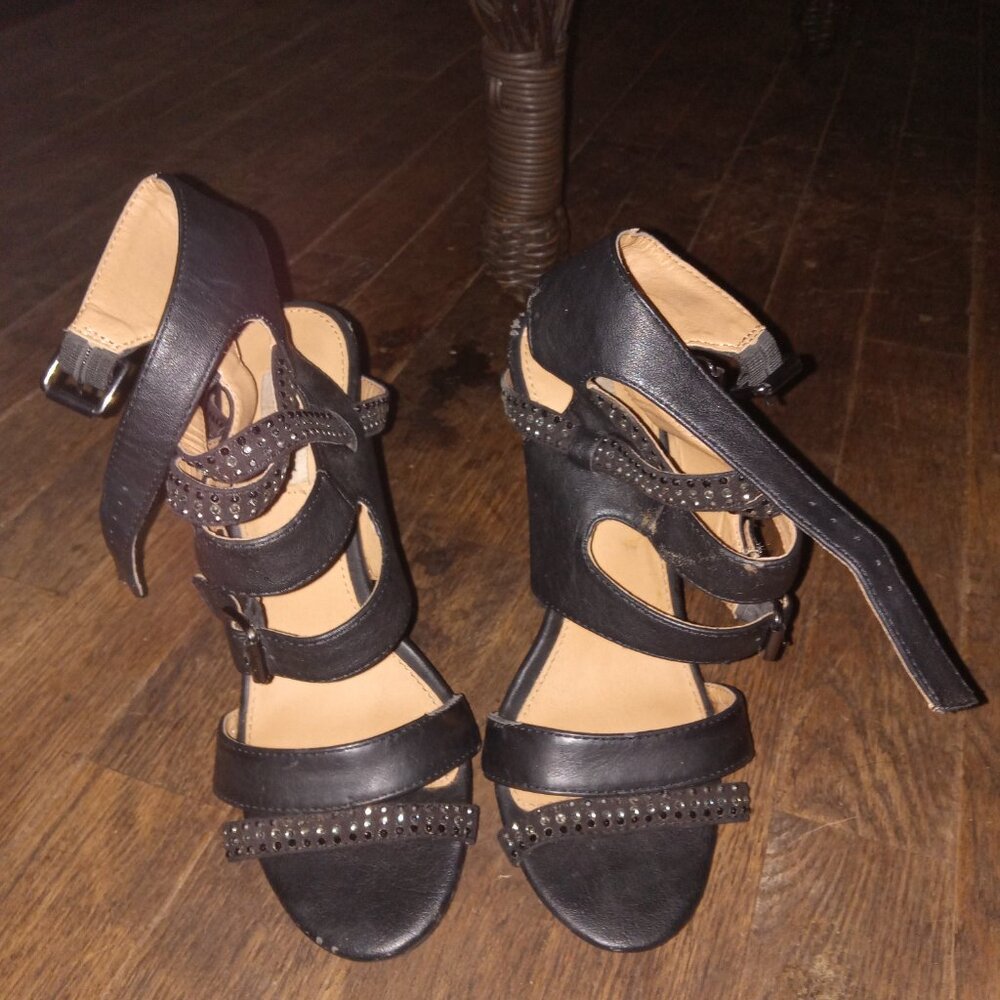 Black Strappy Heels sz.6